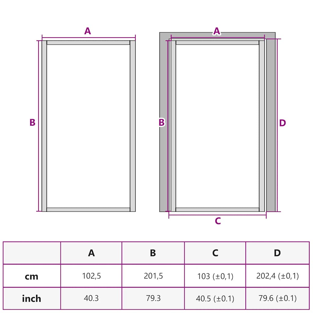 Interior Door Slim Black 102,5x201,5 cm Tempered Glass and Aluminium
