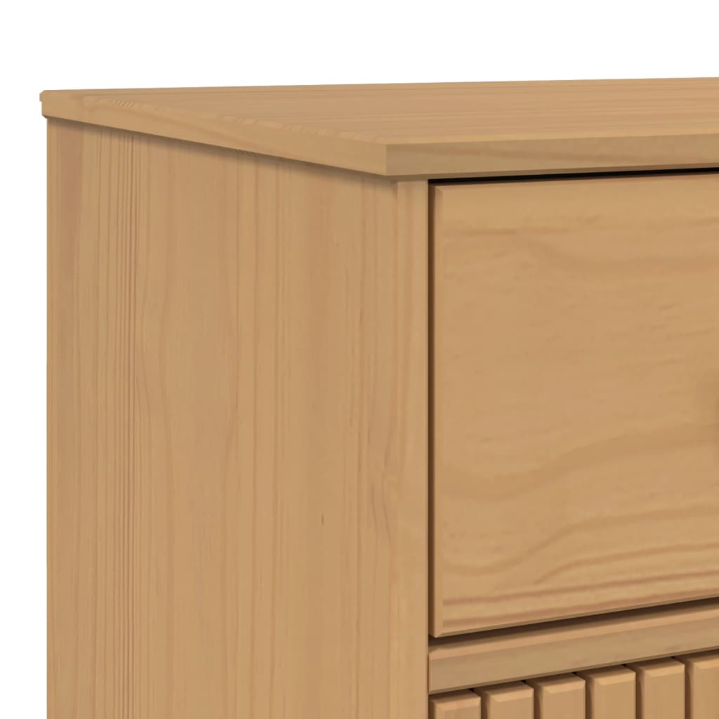 Sideboard "OLDEN" Brown 114x43x73,5 cm Solid Wood Pine