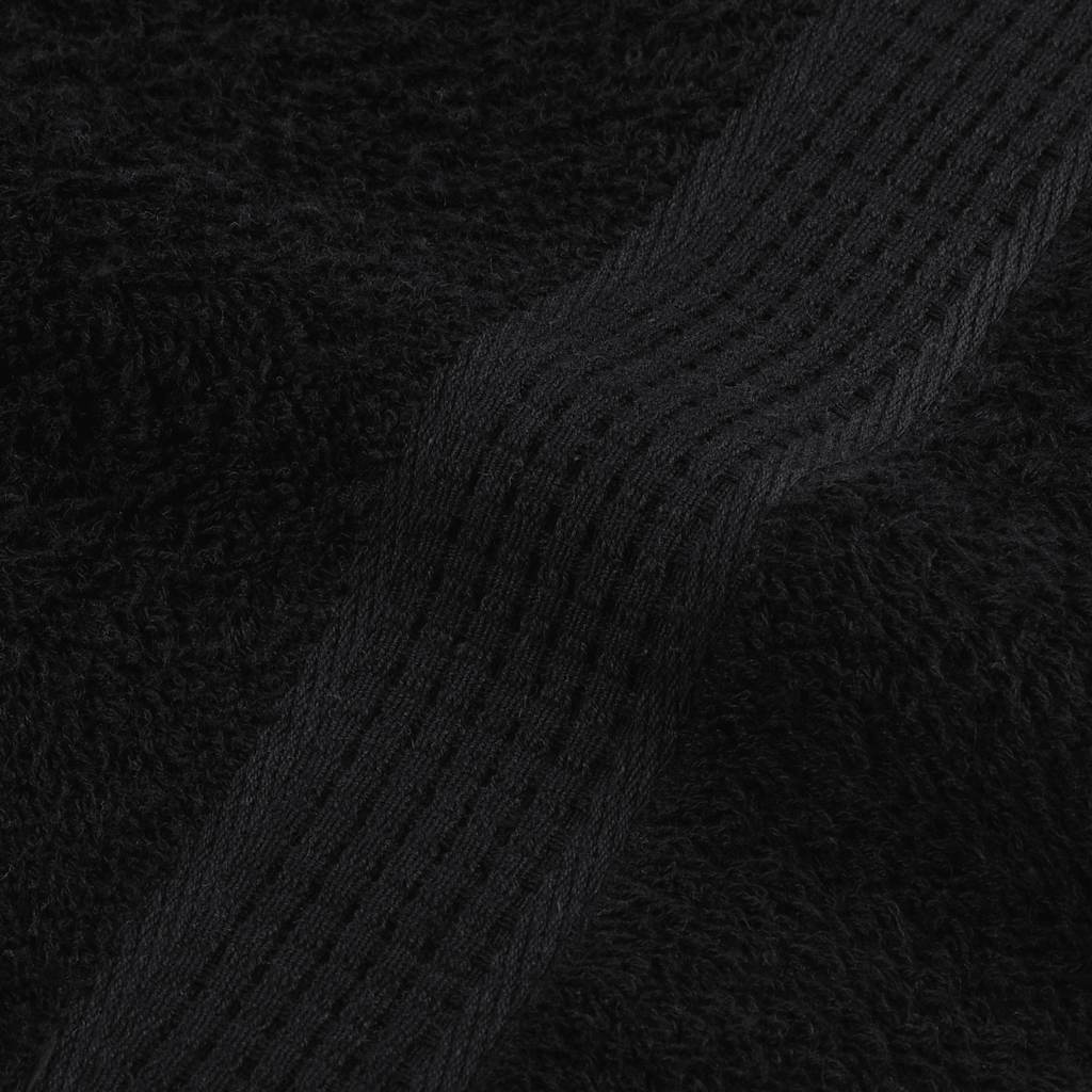 Hand Towels "FROGN" 4 pcs Black 50x100 cm 360 gsm
