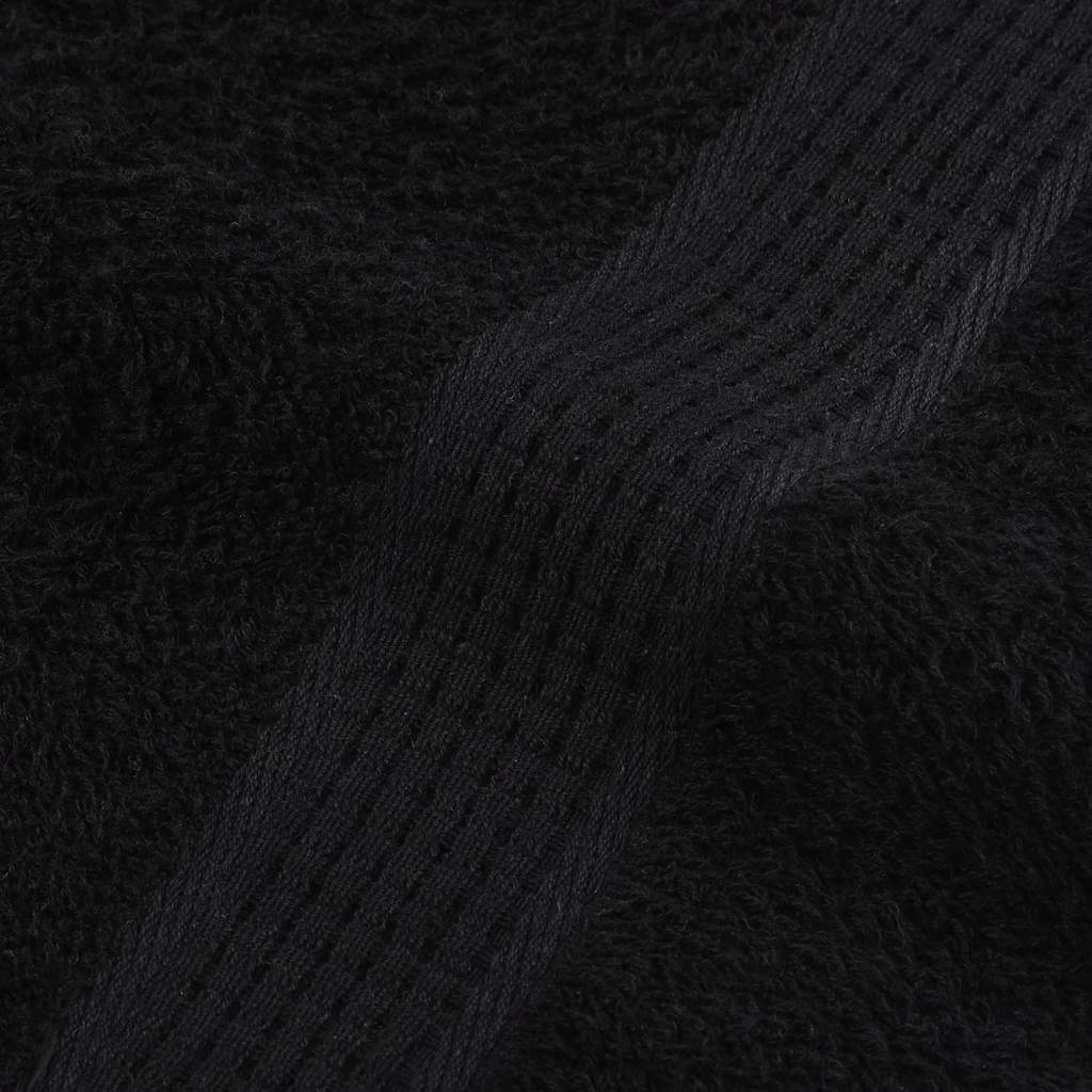 Hand Towels "FROGN" 10 pcs Black 50x100 cm 360 gsm
