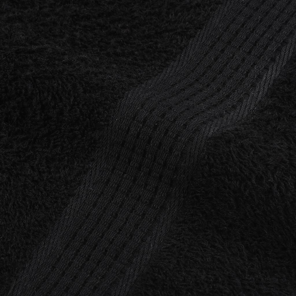 Shower Towels "FROGN" 10 pcs Black 70x140 cm 360 gsm