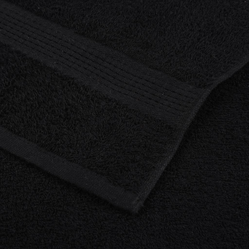 Bath Towels "FROGN" 4 pcs Black 100x150 cm 360 gsm