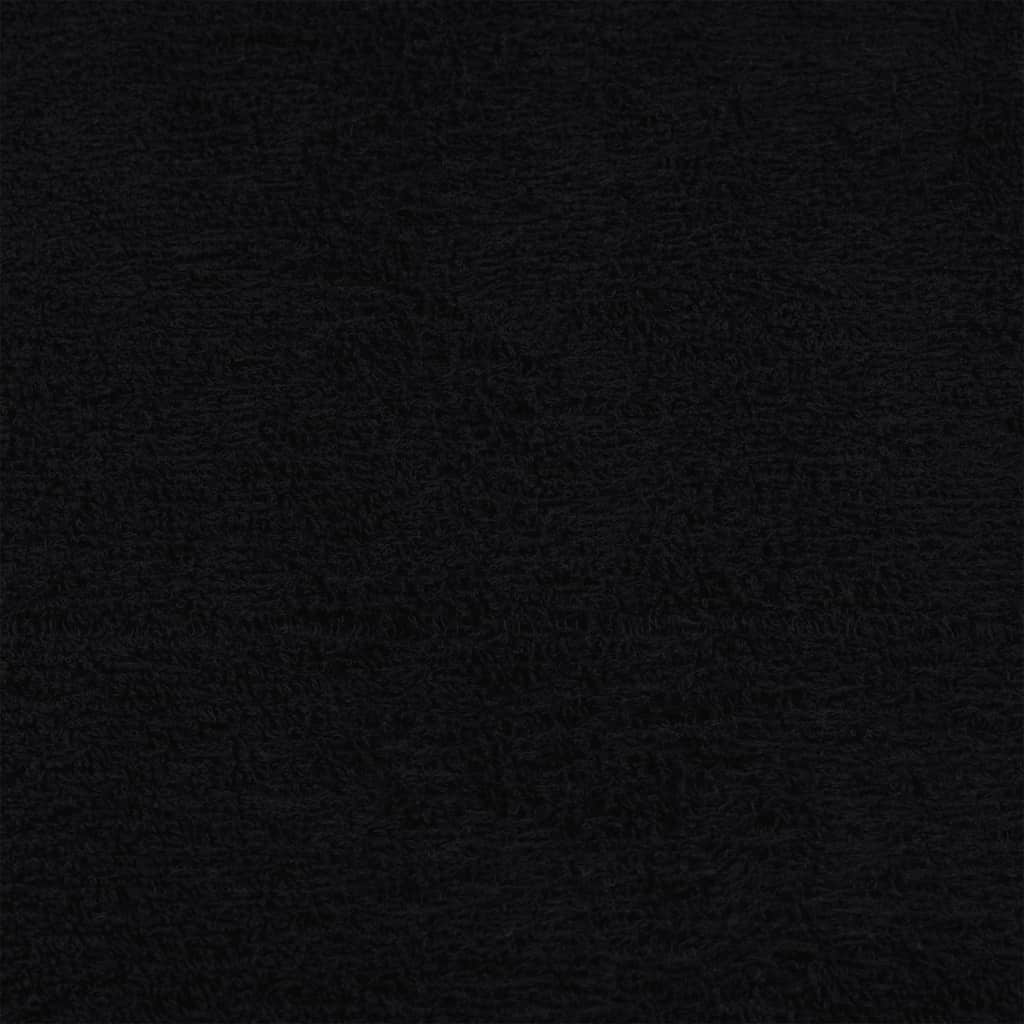 6 Piece Towel Set "FROGN" Black 360 gsm