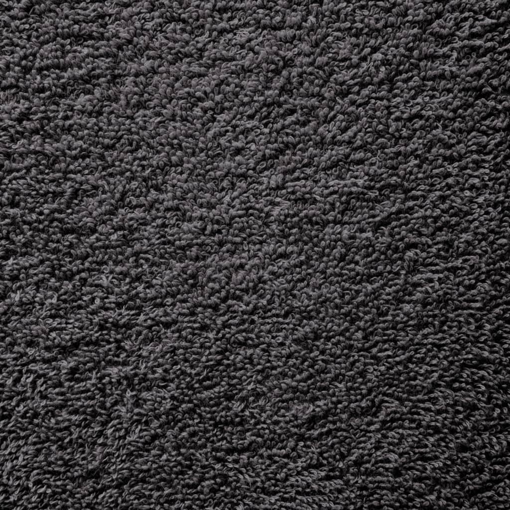 Premium Sauna Towels "SOLUND" 10 pcs Anthracite 80x200 cm 600 gsm