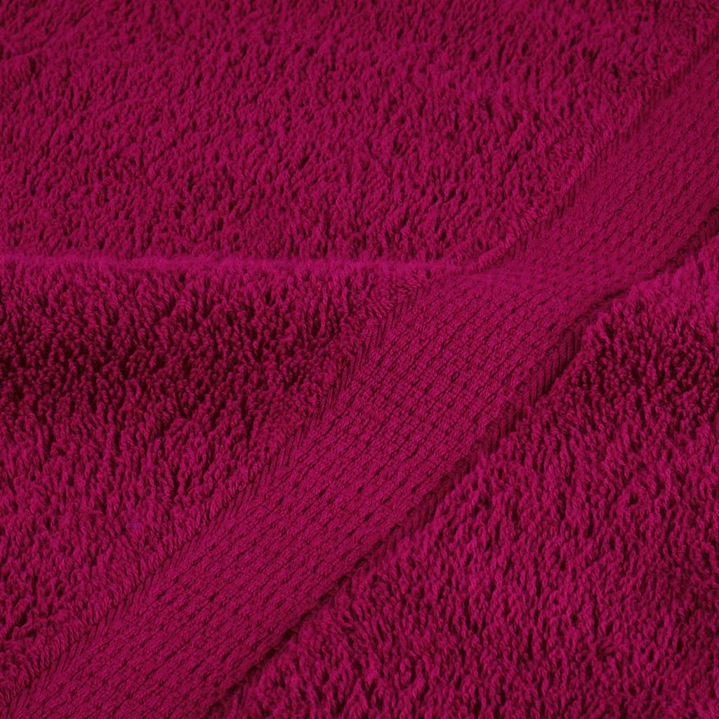 Premium Sauna Towels "SOLUND" 4 pcs Bordeaux 80x200 cm 600 gsm