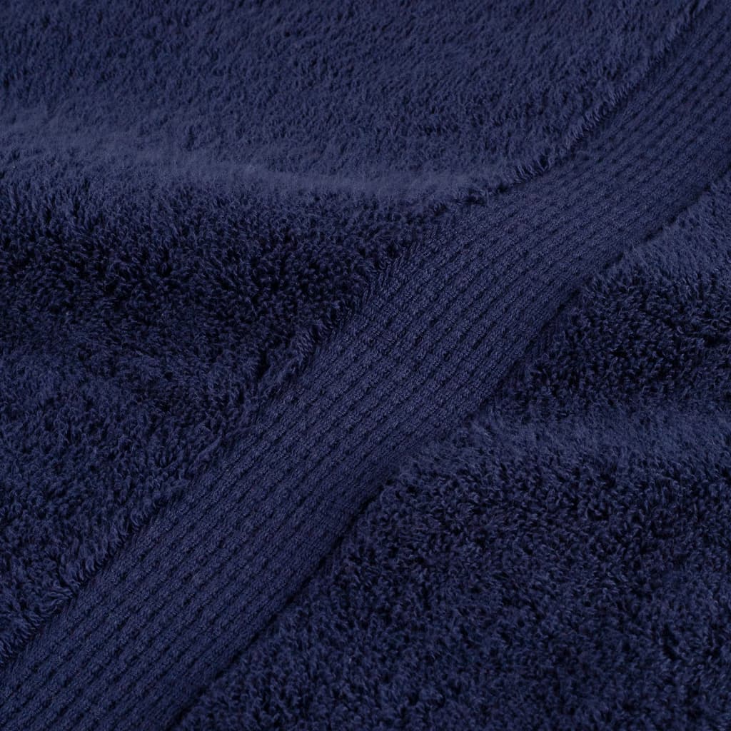 Premium Hand Towels "SOLUND" 4 pcs Navy Blue 50x100 cm 600 gsm