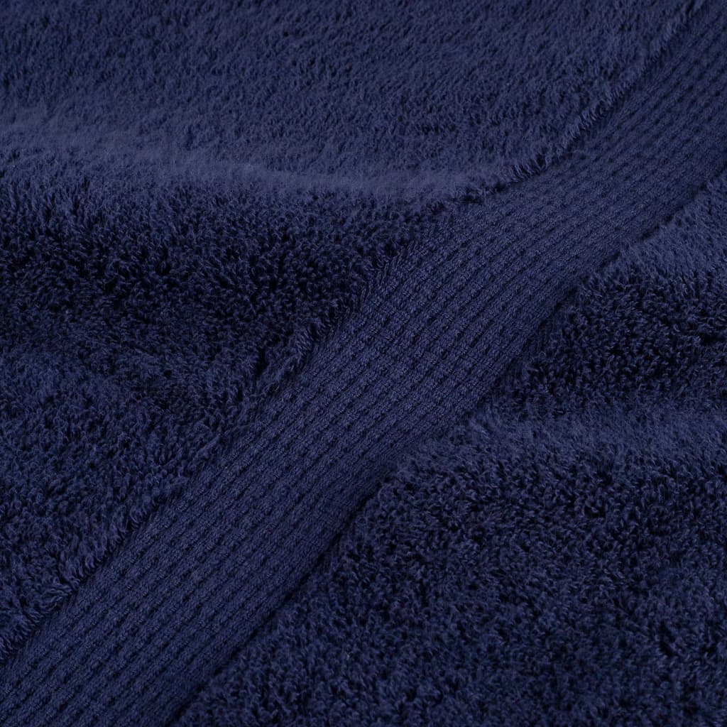 Premium Sauna Towels "SOLUND" 4 pcs Navy Blue 80x200 cm 600 gsm