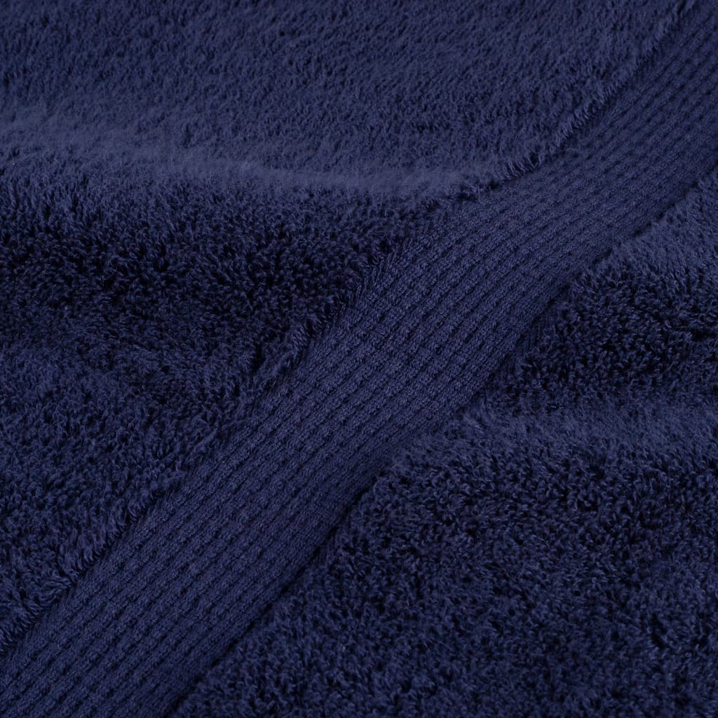 Premium Towels "SOLUND" 10 pcs Navy Blue 100x200 cm 600 gsm