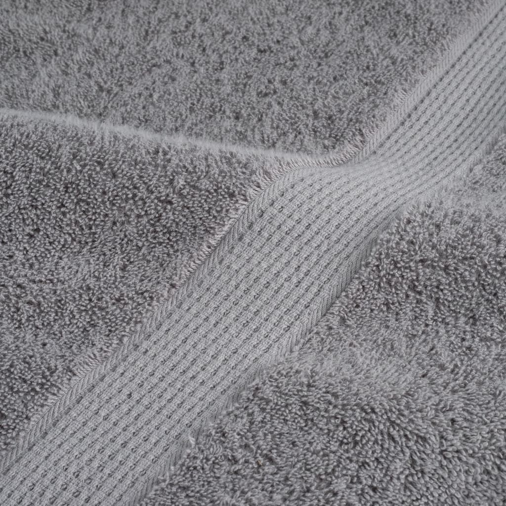 Premium Towels "SOLUND" 10 pcs Grey 100x200 cm 600 gsm