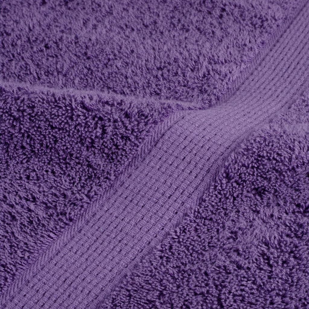Premium Towels SOLUND 10 pcs Purple 100x200 cm 600 gsm