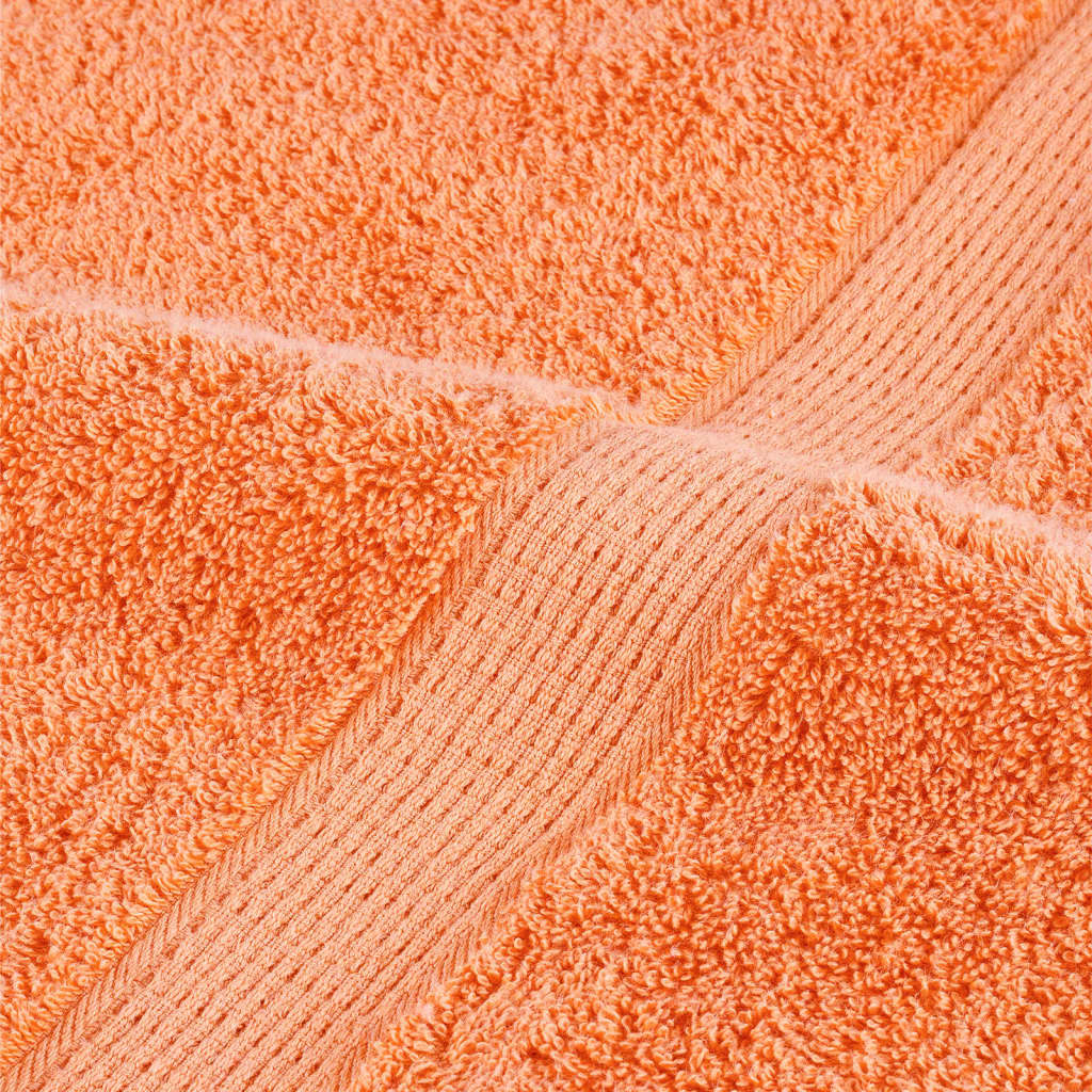 Premium Shower Towels SOLUND 4 pcs Orange 70x140 cm 600 gsm
