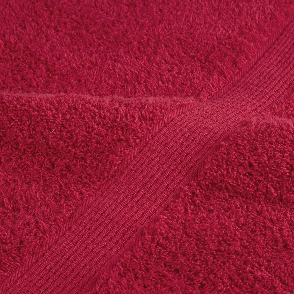 Premium Sauna Towels SOLUND 10 pcs Red 80x200 cm 600 gsm