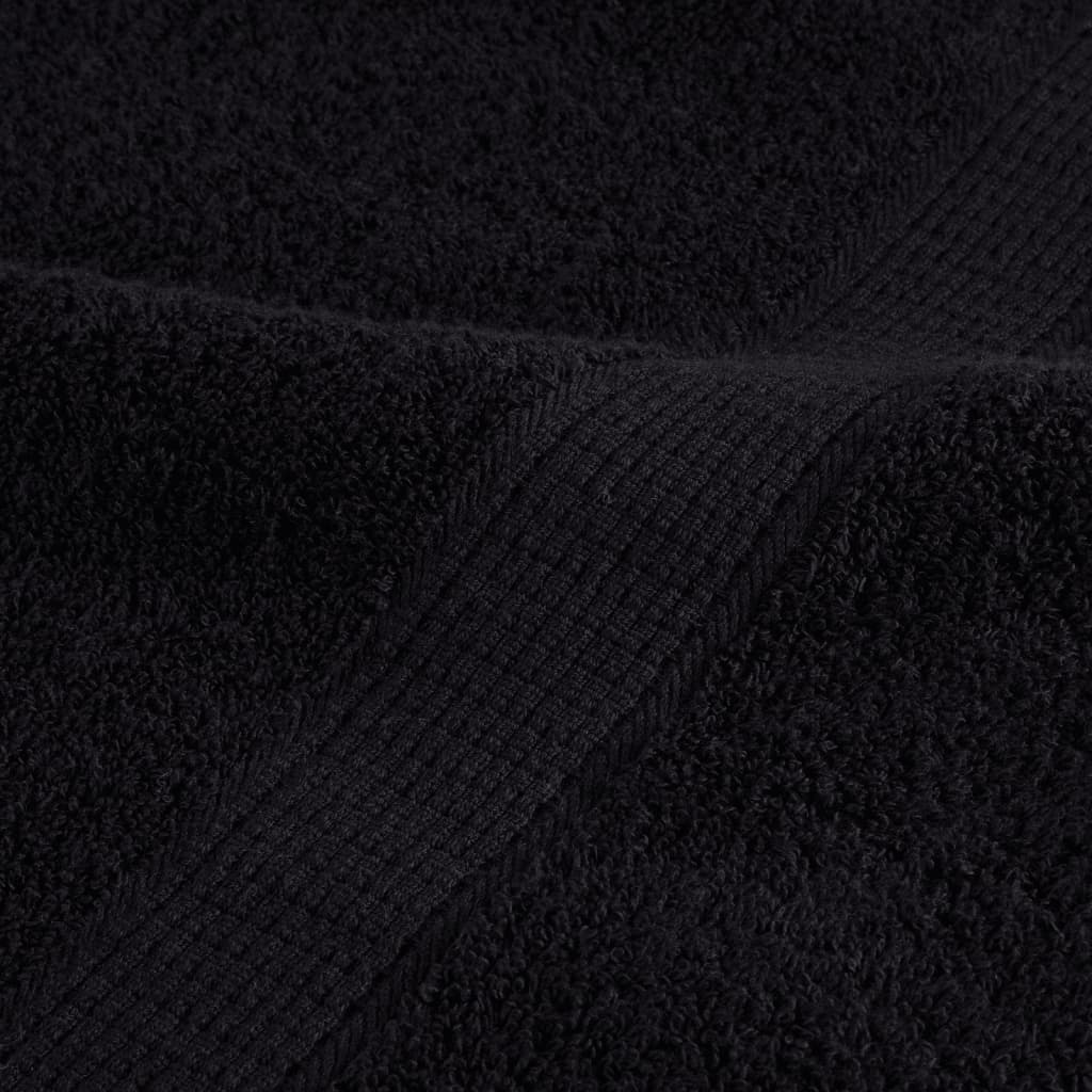 Premium Guest Towels SOLUND 4 pcs Black 30x50 cm 600 gsm