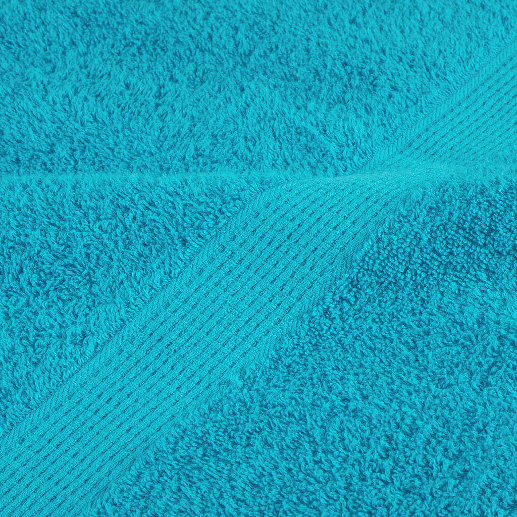 Premium Hand Towels SOLUND 2 pcs Turquoise 50x100 cm 600 gsm