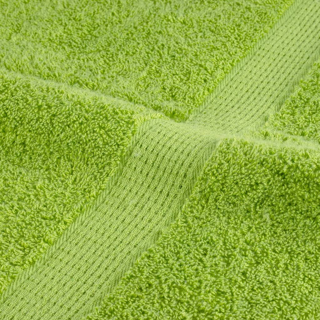 Premium Hand Towels SOLUND 2 pcs Apple Green 50x100 cm 600 gsm