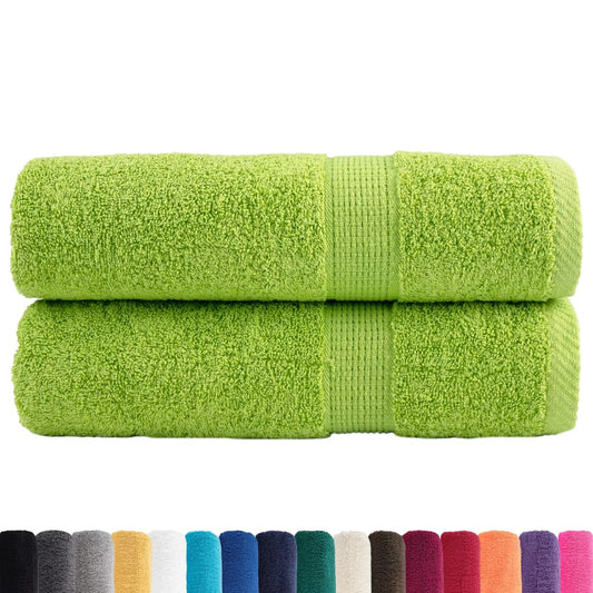 Premium Shower Towels SOLUND 2 pcs Apple Green 70x140 cm 600 gsm