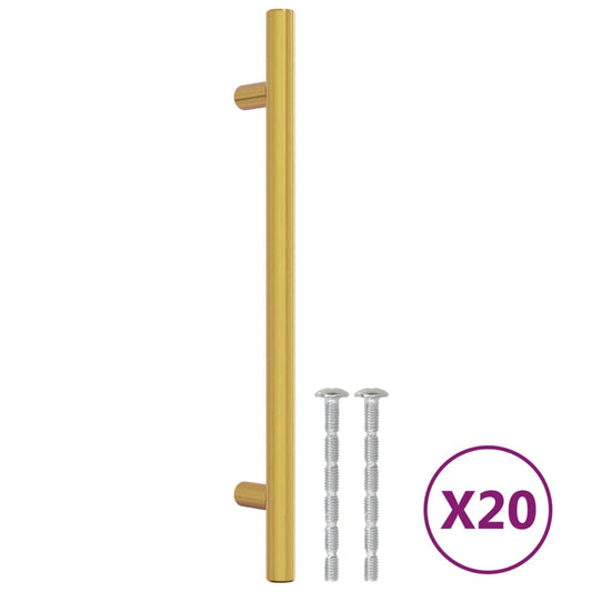 Cabinet Handles 20 pcs Gold 160 mm Stainless Steel