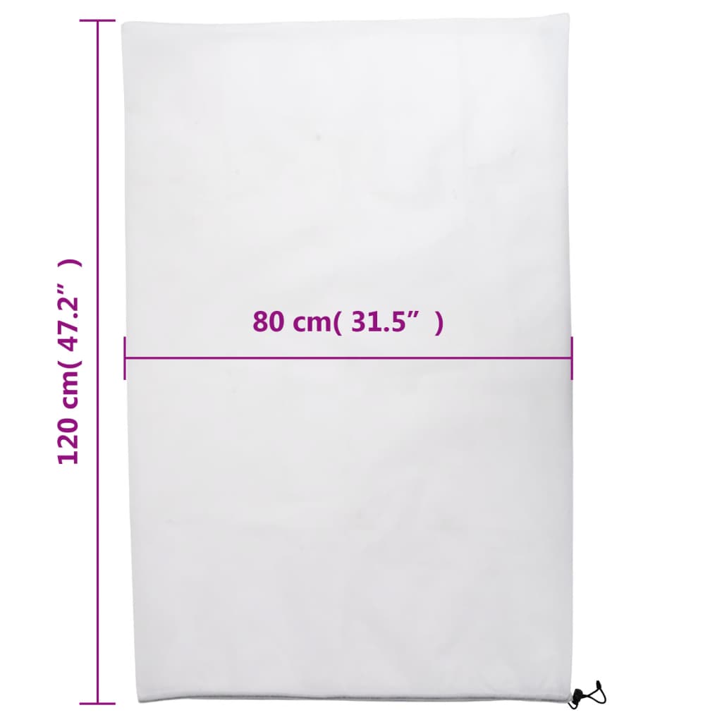 Plant Fleece Covers with Drawstring 4 pcs 70 g/m² 0.8x1.2 m