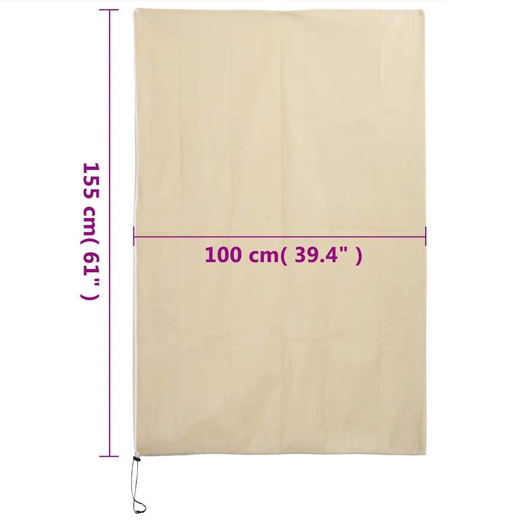 Plant Fleece Covers with Zip 2 pcs 70 g/m² 1x1.55 m