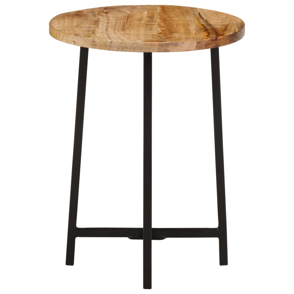 Coffee Table 35x35x45 cm Solid Wood Mango and Iron