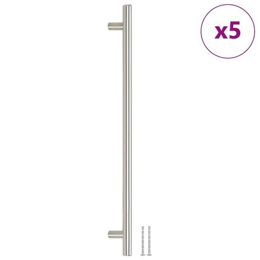 Cabinet Handles 5 pcs Silver 320 mm Stainless Steel