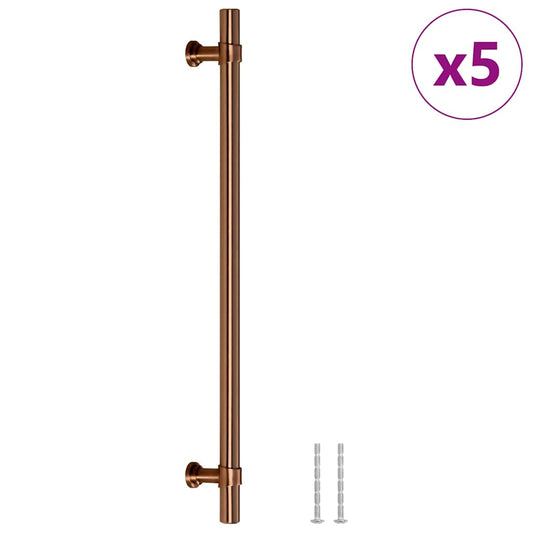 Cabinet Handles 5 pcs Bronze 224 mm Stainless Steel