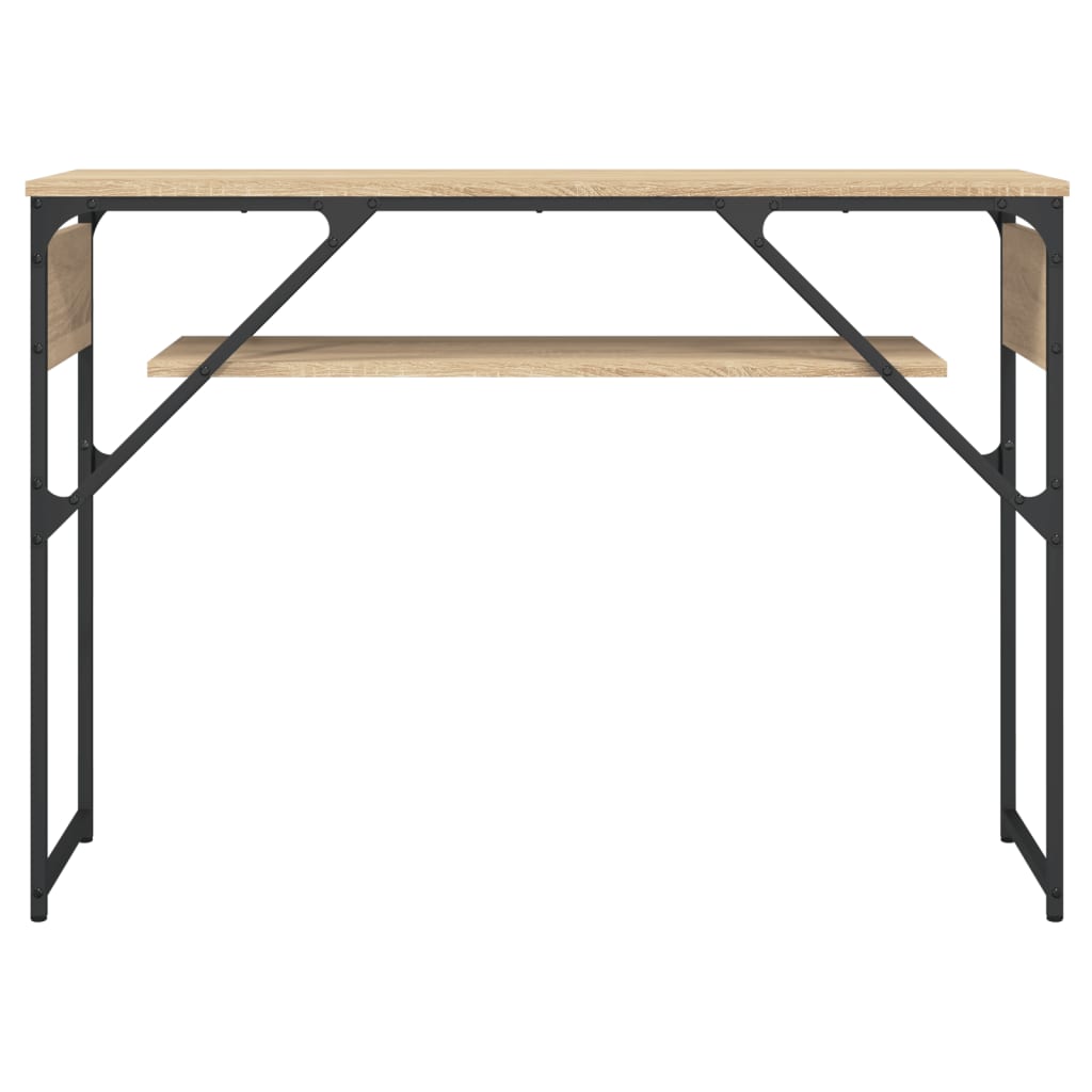 Console Table with Shelf Sonoma Oak 105x30x75cm Engineered Wood