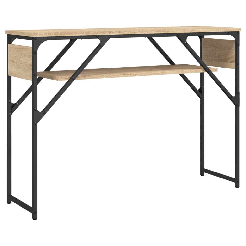Console Table with Shelf Sonoma Oak 105x30x75cm Engineered Wood
