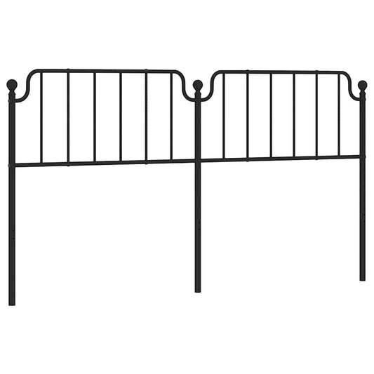 Metal Replace Headboard Black 180 cm