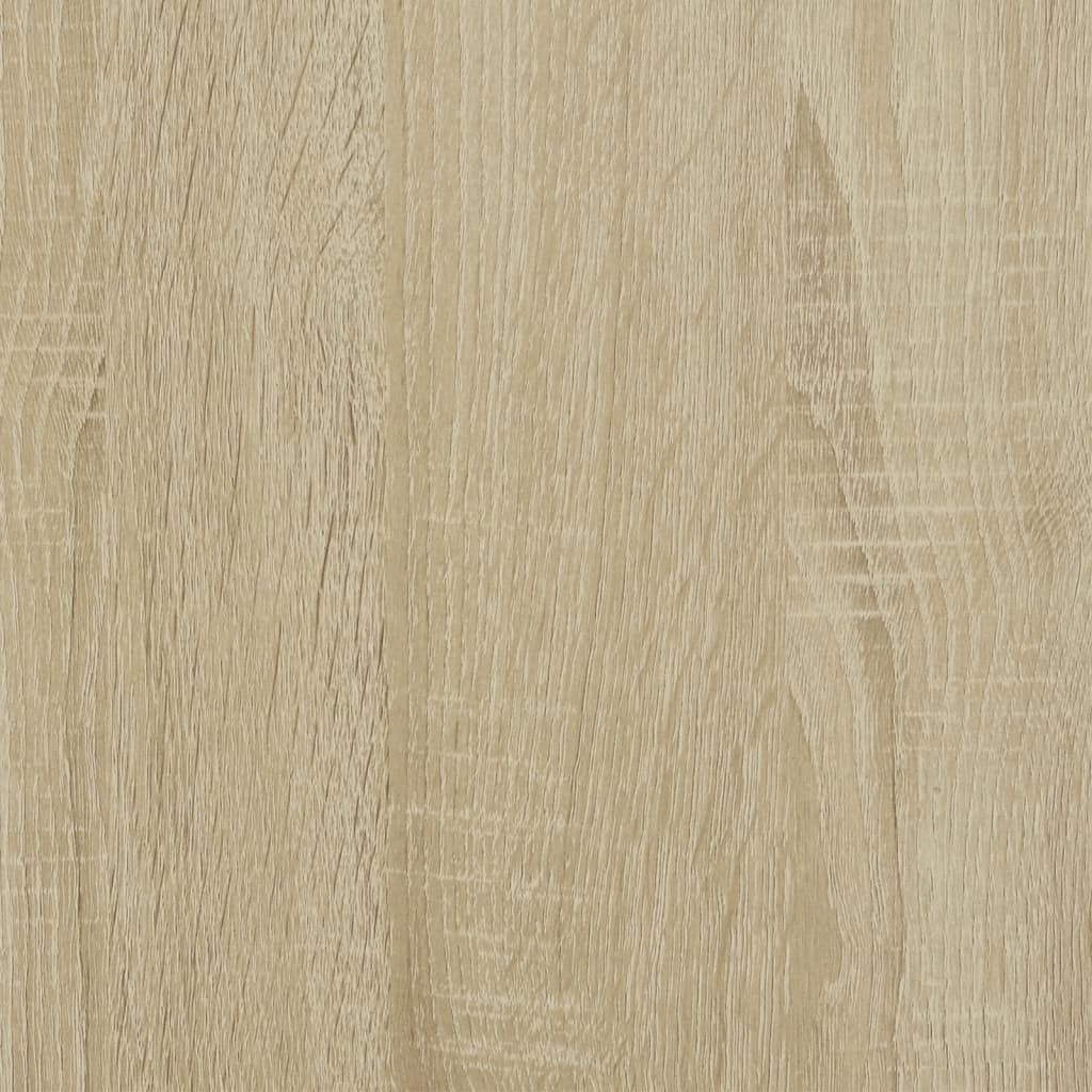 Highboard with Glass Doors Sonoma Oak 35x37x120 cm