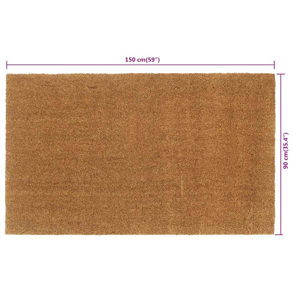 Door Mat Natural 90x150 cm Tufted Coir