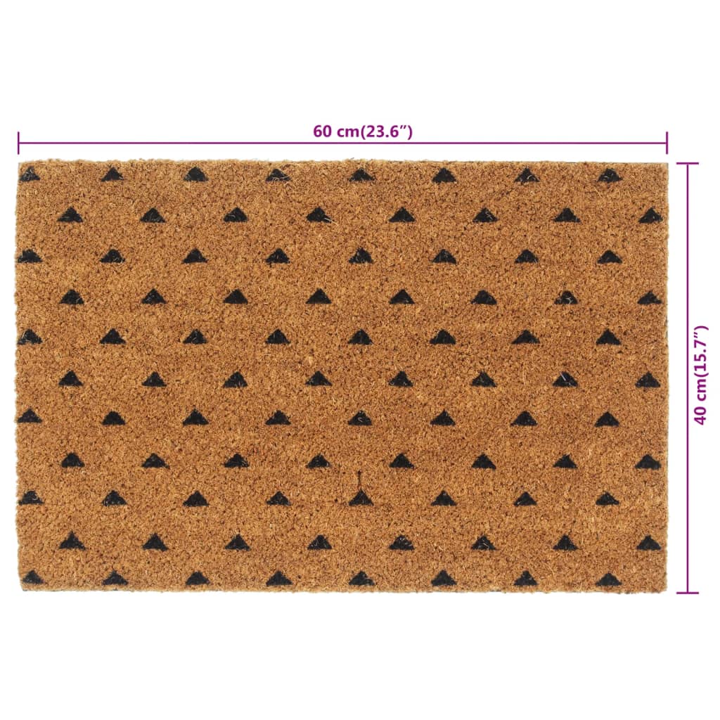 Door Mat Natural 40x60 cm Tufted Coir