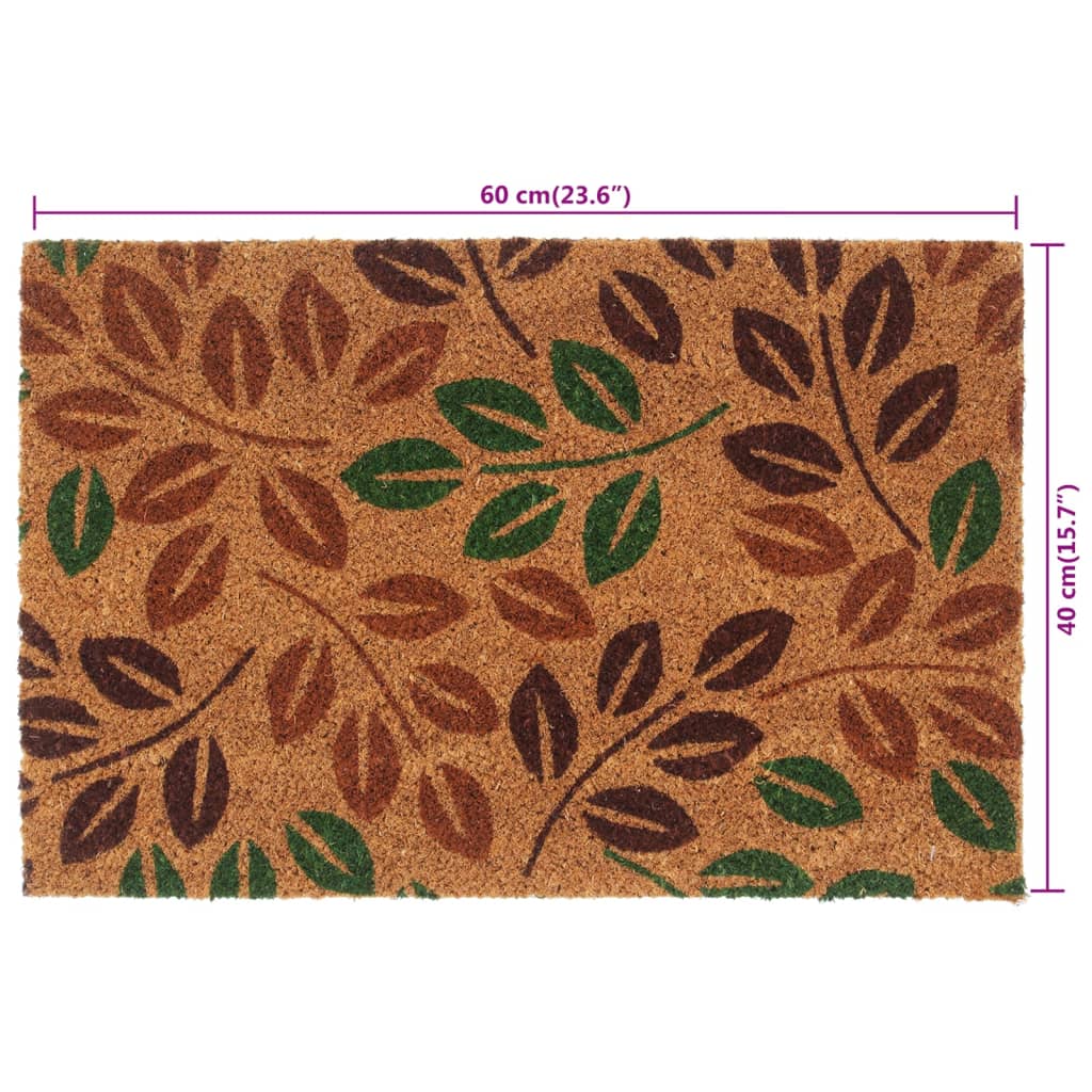 Door Mat Natural 40x60 cm Tufted Coir