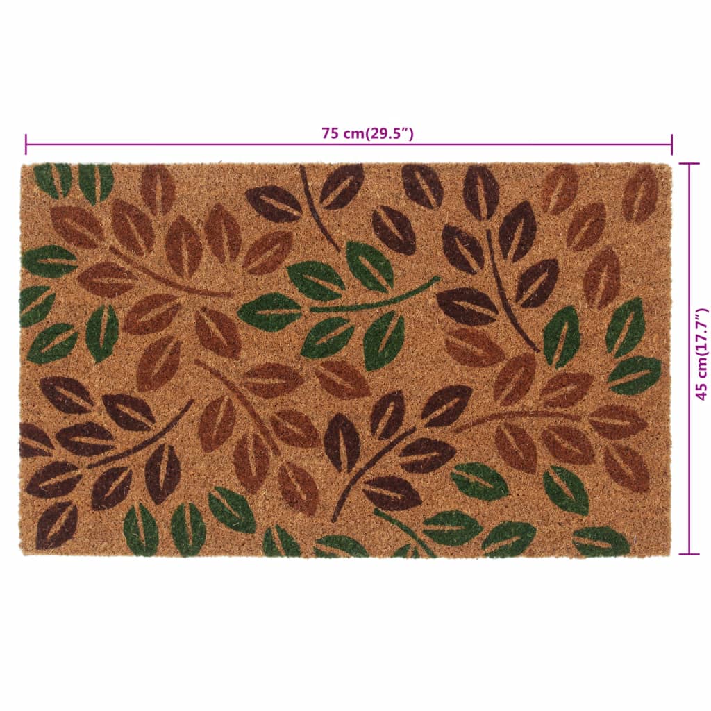Door Mat Natural 45x75 cm Tufted Coir