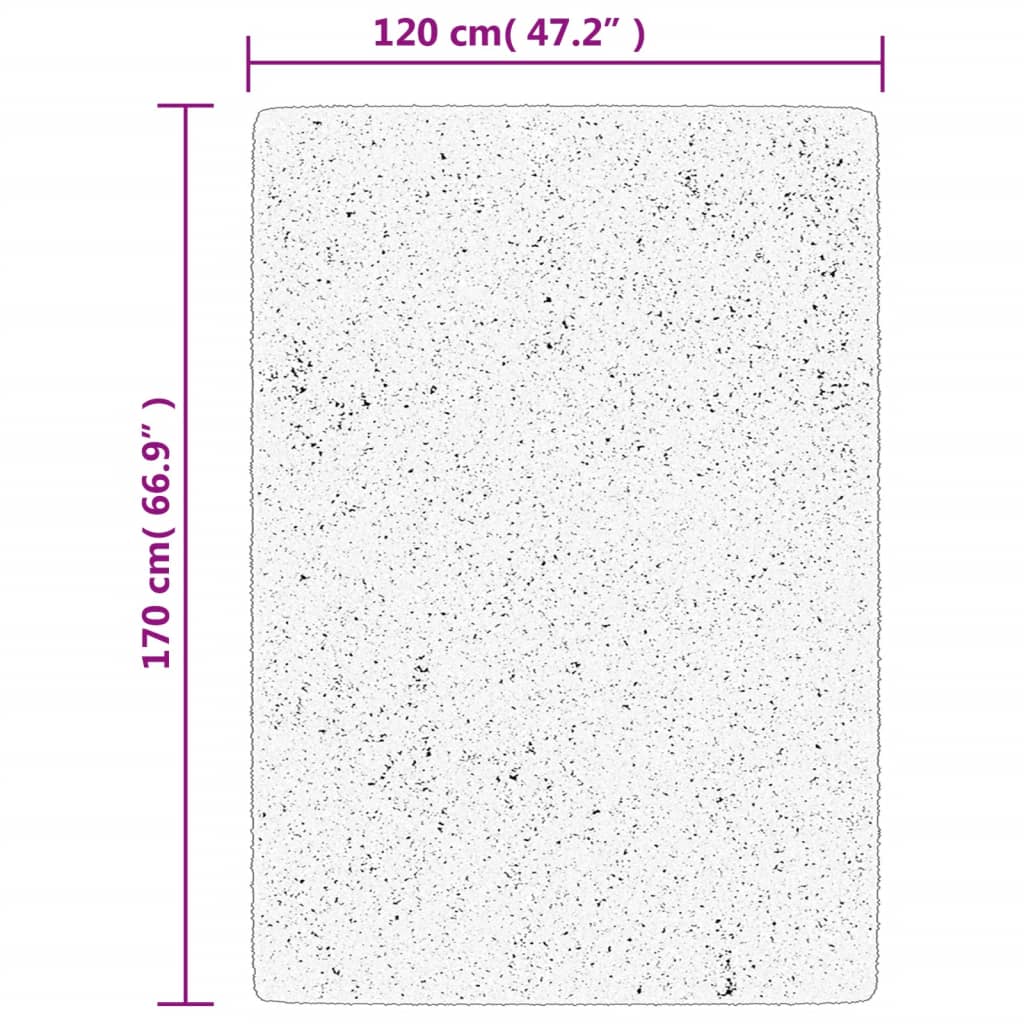 Rug HUARTE Short Pile Soft and Washable Sand 120x170 cm