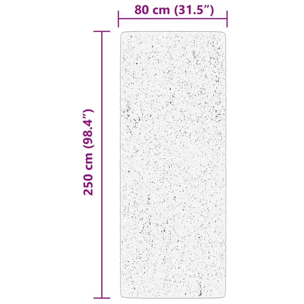 Rug HUARTE Short Pile Soft and Washable Forest Green 80x250 cm