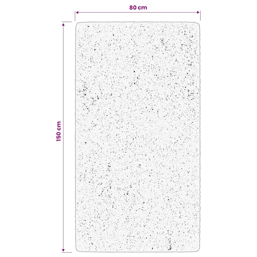 Rug IZA Short Pile Scandinavian Look Anthracite 80x150 cm