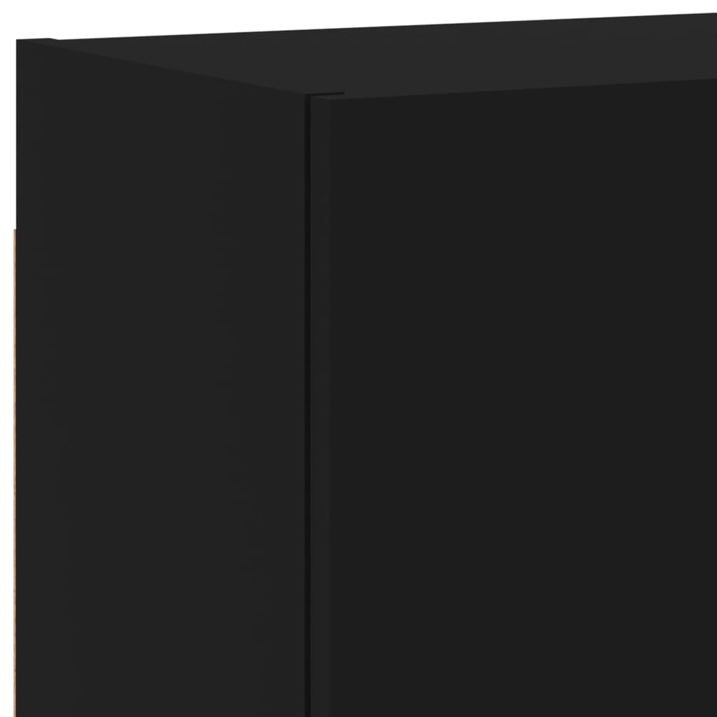 TV Wall Cabinet Black 40.5x30x40 cm Engineered Wood