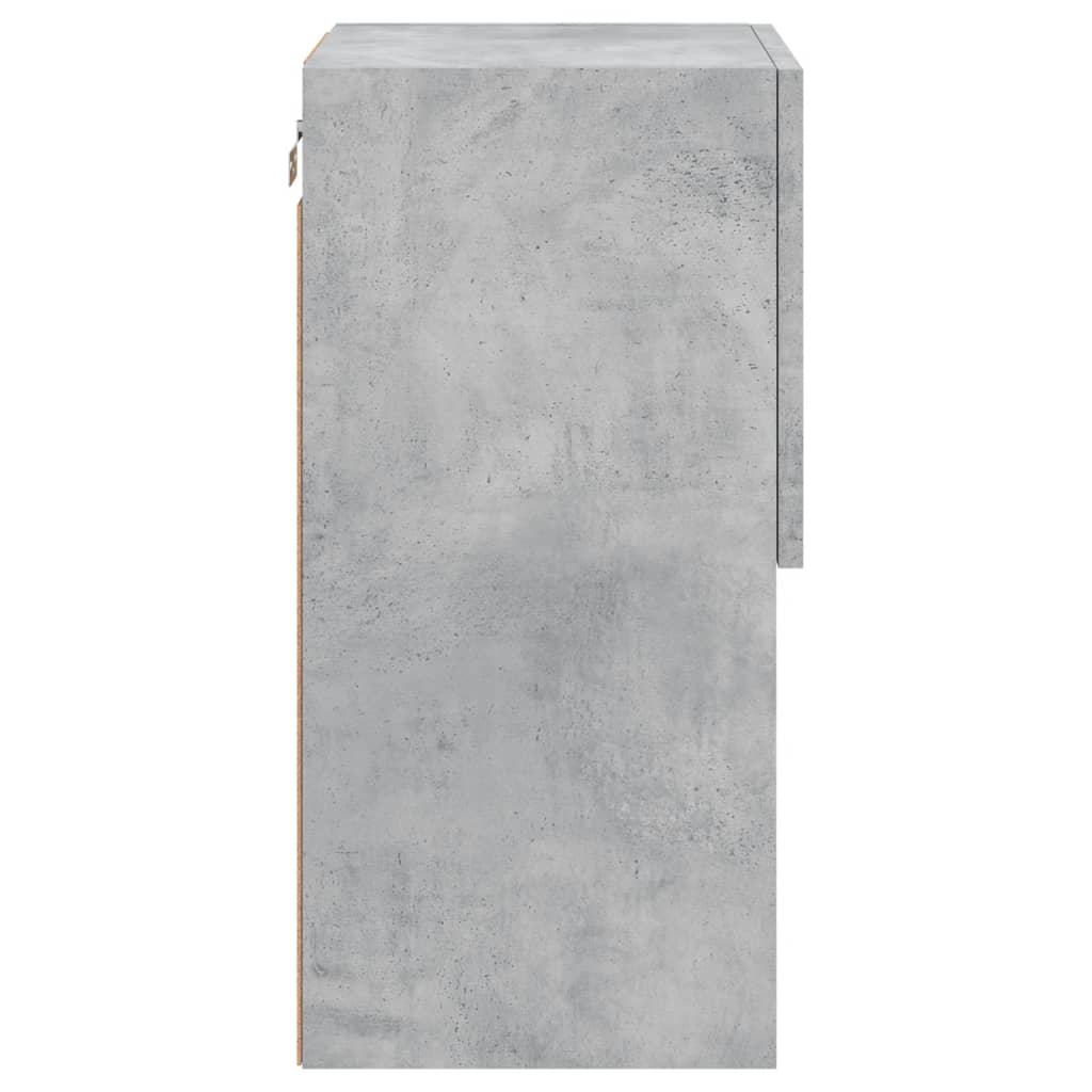 TV Cabinets with LED Lights 2 pcs Concrete Grey 30.5x30x60 cm