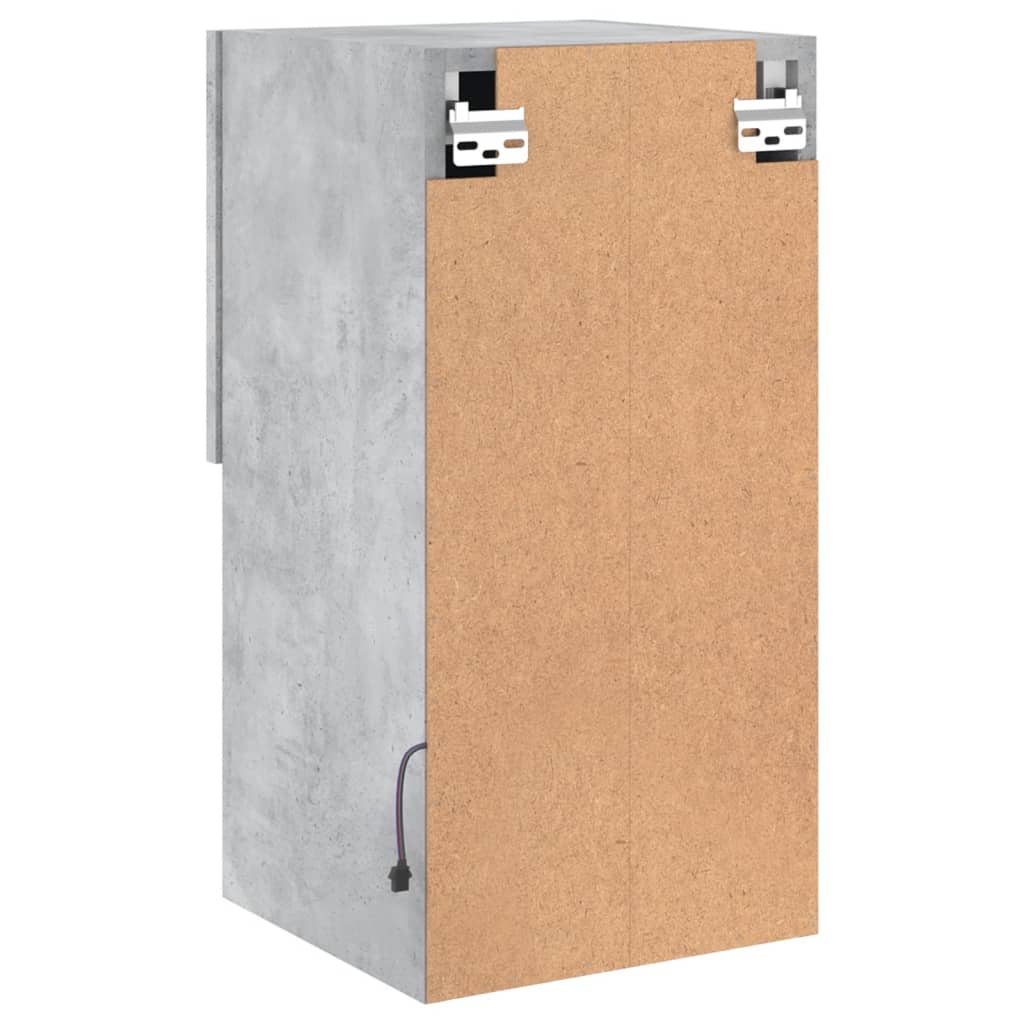 TV Cabinets with LED Lights 2 pcs Concrete Grey 30.5x30x60 cm