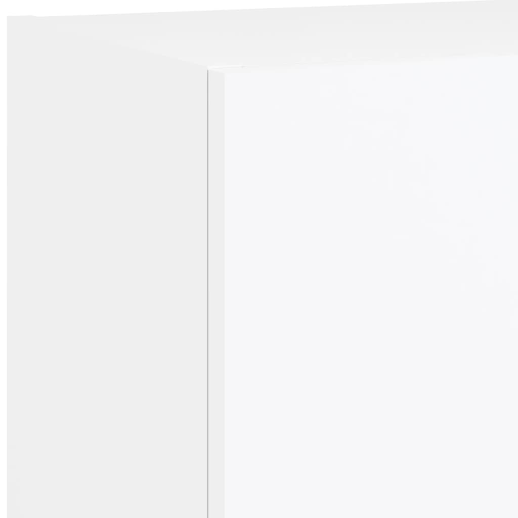 TV Cabinet with LED Lights White 40,5x30x90 cm