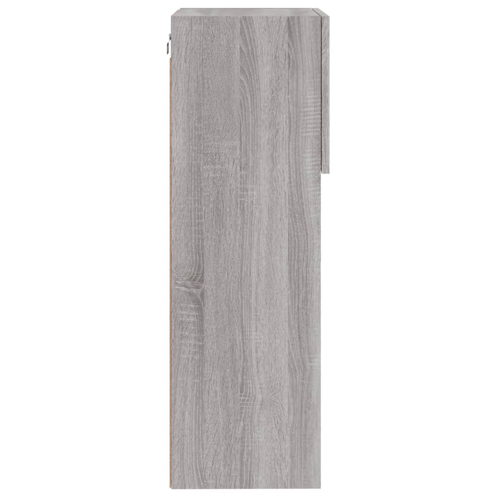 TV Cabinets with LED Lights 2 pcs Grey Sonoma 40.5x30x90 cm