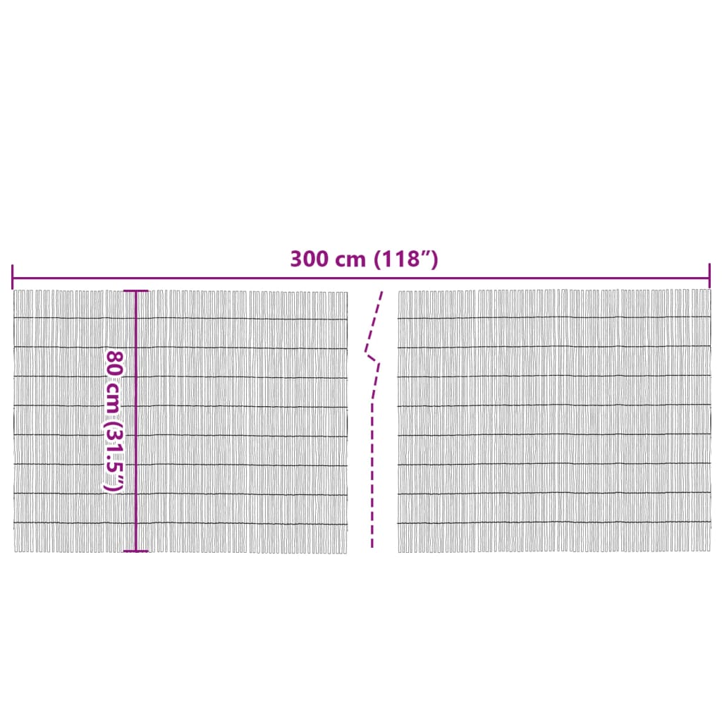 Garden Fence 300x80 cm Reed