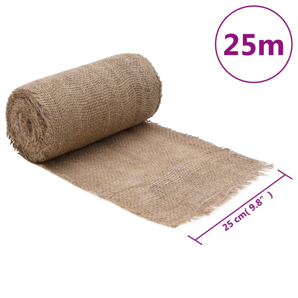 Jute Roll 0,25x25 m 100% Jute 200 gsm
