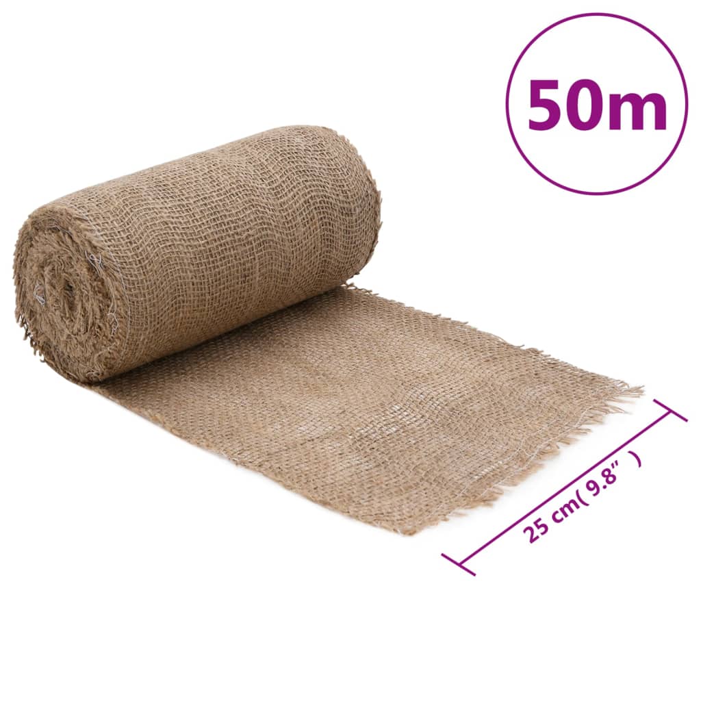 Jute Roll 0,25x50 m 100% Jute 200 gsm