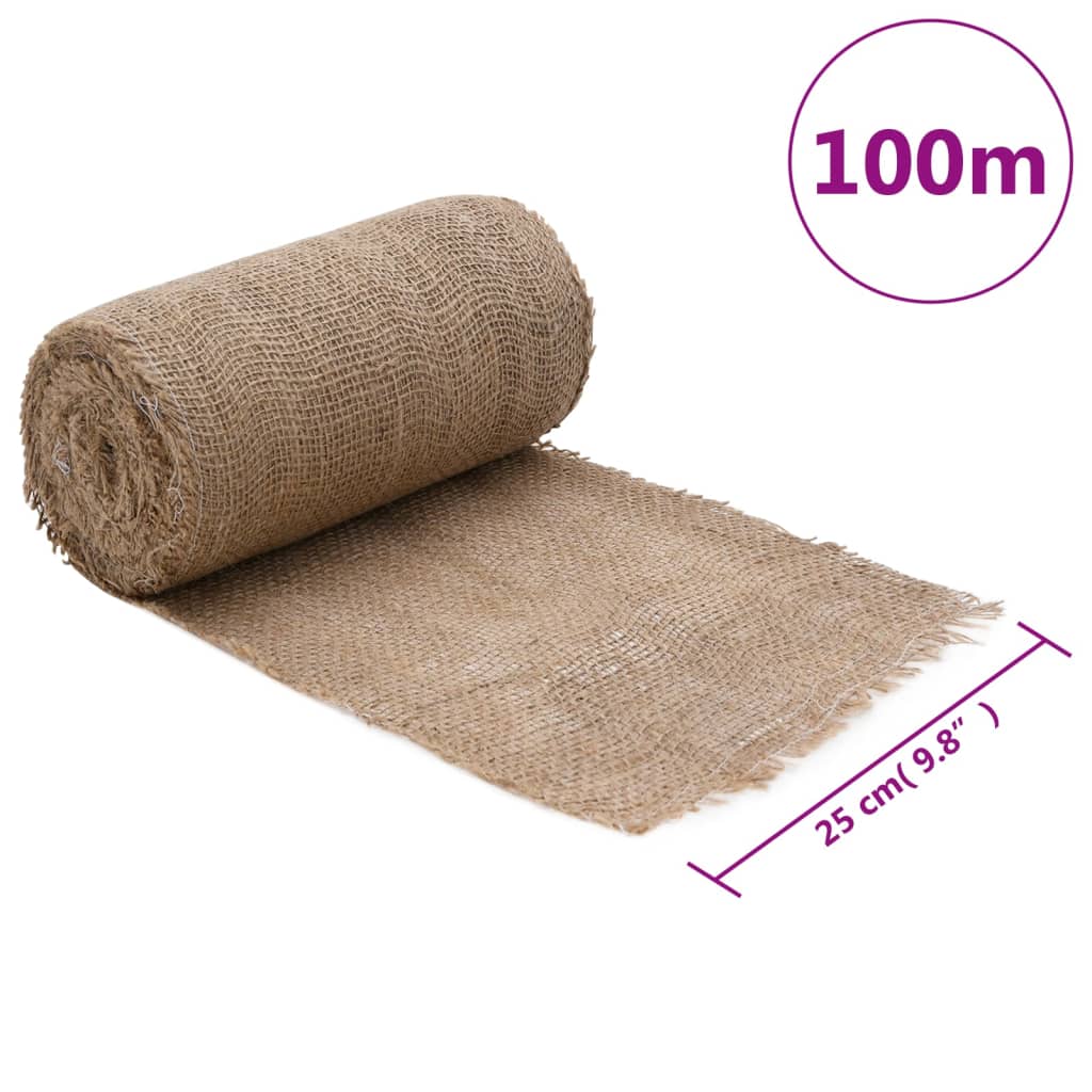 Jute Roll 0,25x100 m 100% Jute 200 gsm