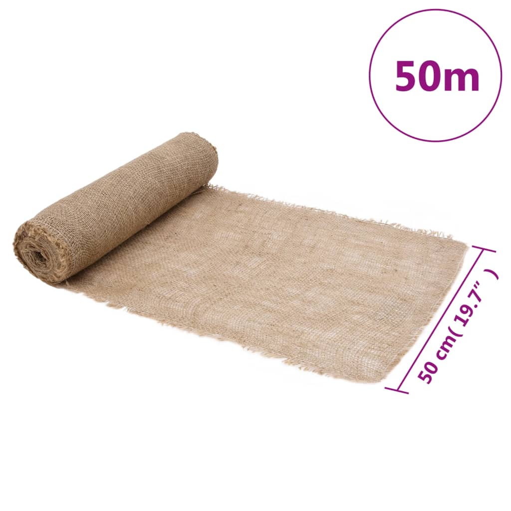 Jute Roll 0,5x50 m 100% Jute 200 gsm