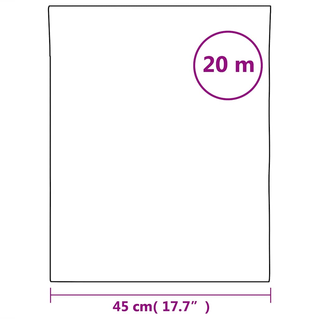 Window Film Static Frosted Black 45x2000 cm PVC