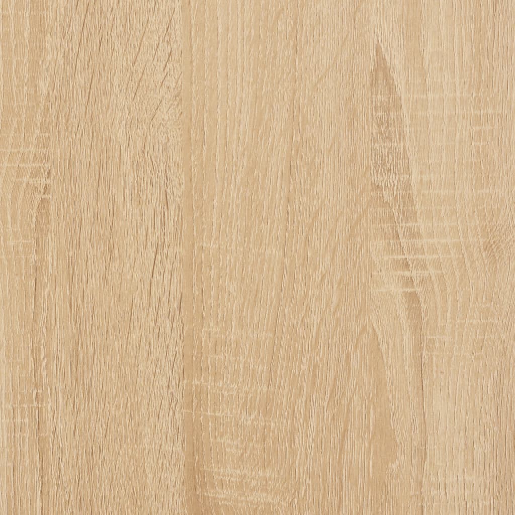 Baker's Rack with Hooks 4-Tier Sonoma Oak Engineered Wood