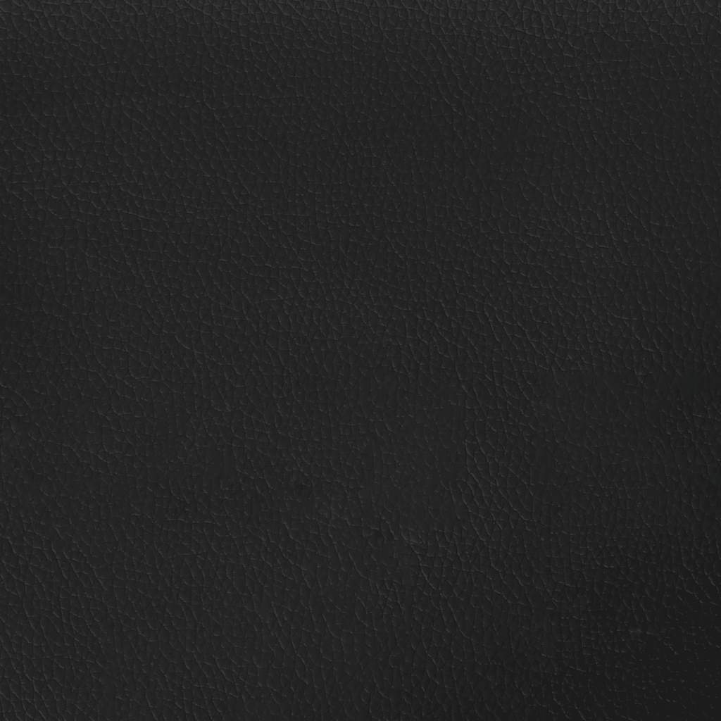 Bed Frame without Mattress "Hvar" Black and White 180x200 cm Super King Faux Leather